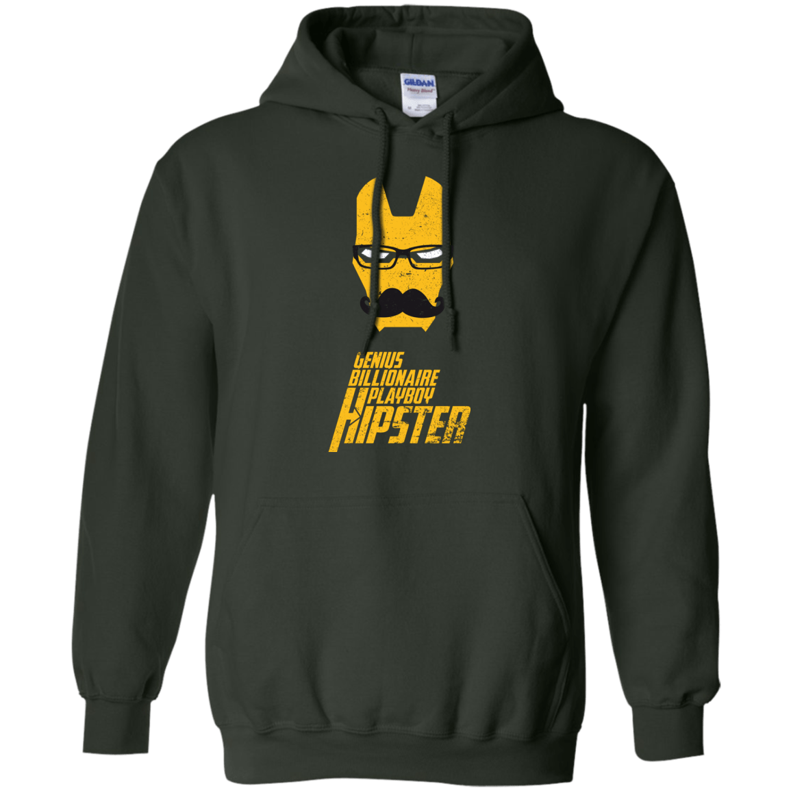 Sweatshirts Forest Green / S HIPSTER Pullover Hoodie