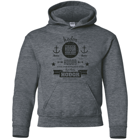 Sweatshirts Dark Heather / YS Hipster Quotes Youth Hoodie