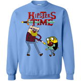 Sweatshirts Carolina Blue / S Hipsters Time Crewneck Sweatshirt