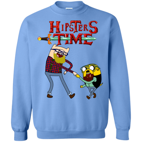 Sweatshirts Carolina Blue / S Hipsters Time Crewneck Sweatshirt