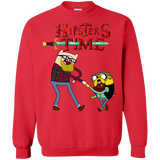 Sweatshirts Red / S Hipsters Time Crewneck Sweatshirt