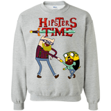 Sweatshirts Sport Grey / S Hipsters Time Crewneck Sweatshirt