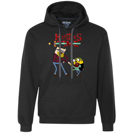 Sweatshirts Black / S Hipsters Time Premium Fleece Hoodie