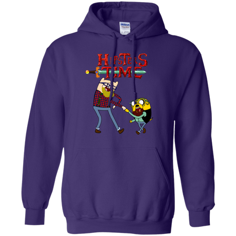 Sweatshirts Purple / S Hipsters Time Pullover Hoodie