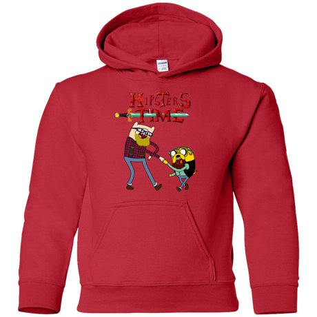 Sweatshirts Red / YS Hipsters Time Youth Hoodie