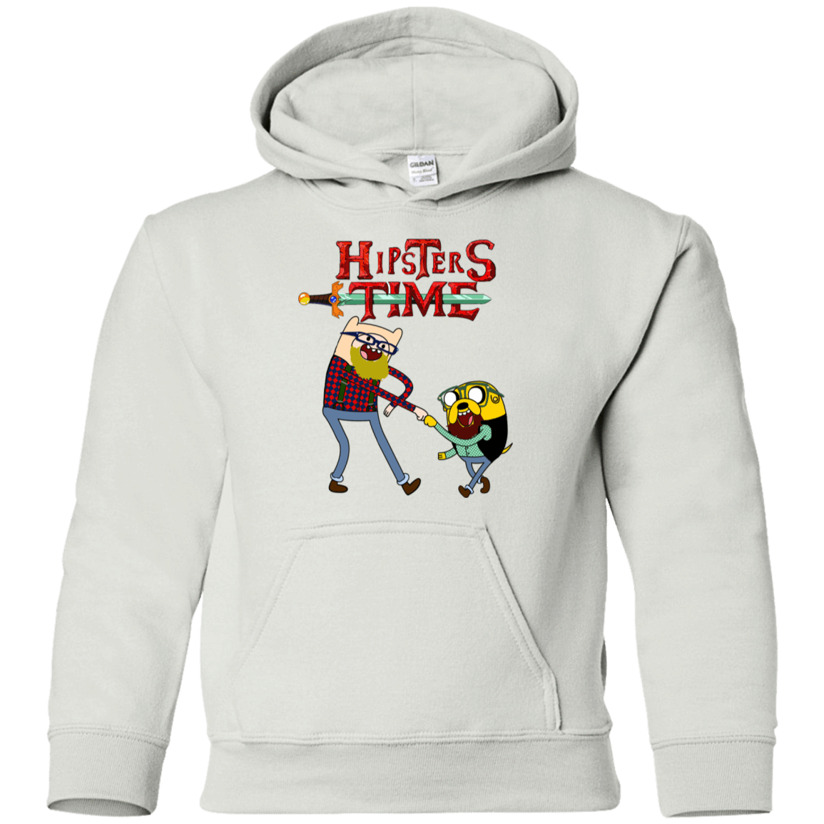 Sweatshirts White / YS Hipsters Time Youth Hoodie