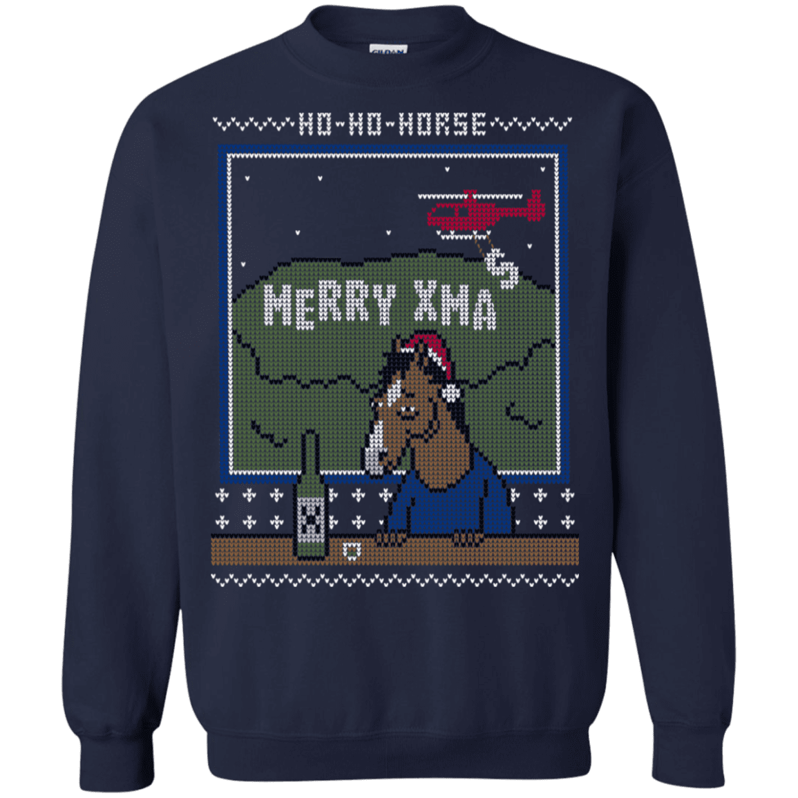 Sweatshirts Navy / S Ho Ho Horse Crewneck Sweatshirt