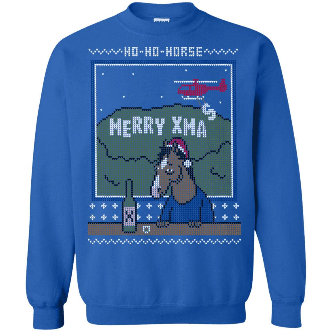 Sweatshirts Royal / S Ho Ho Horse Crewneck Sweatshirt