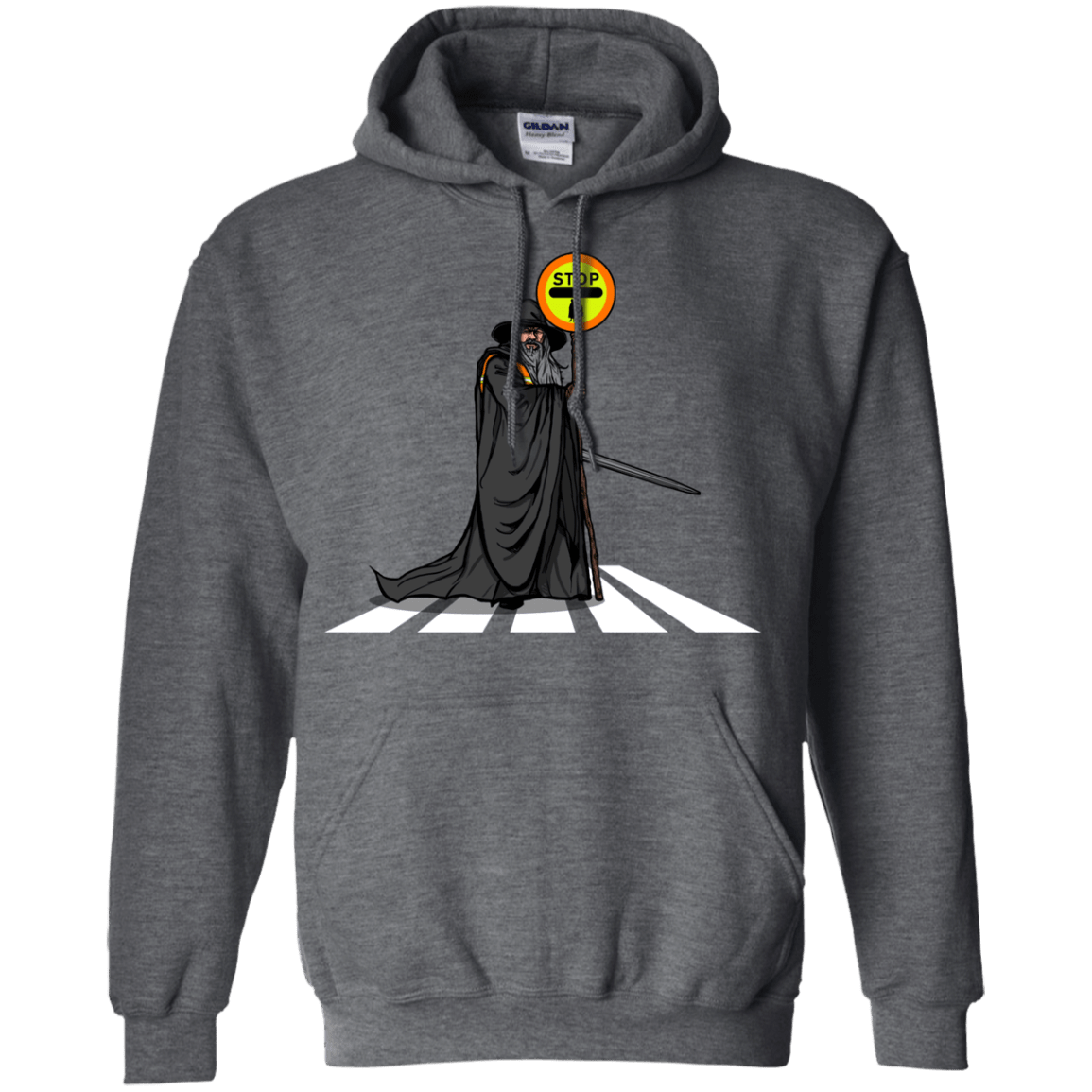 Sweatshirts Dark Heather / S Hobbit Crossing Pullover Hoodie