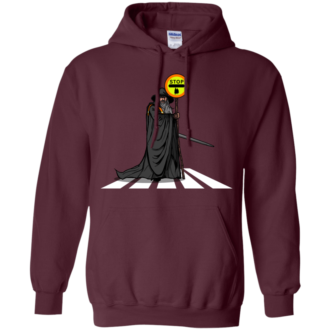 Sweatshirts Maroon / S Hobbit Crossing Pullover Hoodie