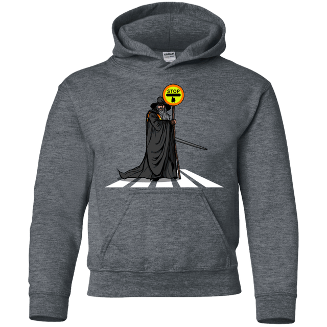 Sweatshirts Dark Heather / YS Hobbit Crossing Youth Hoodie