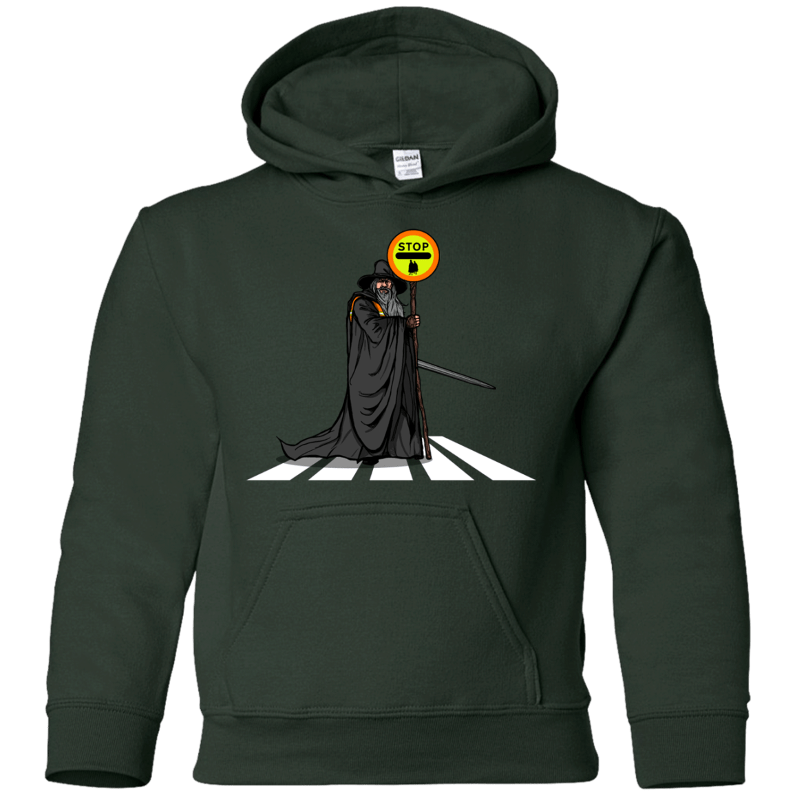 Sweatshirts Forest Green / YS Hobbit Crossing Youth Hoodie