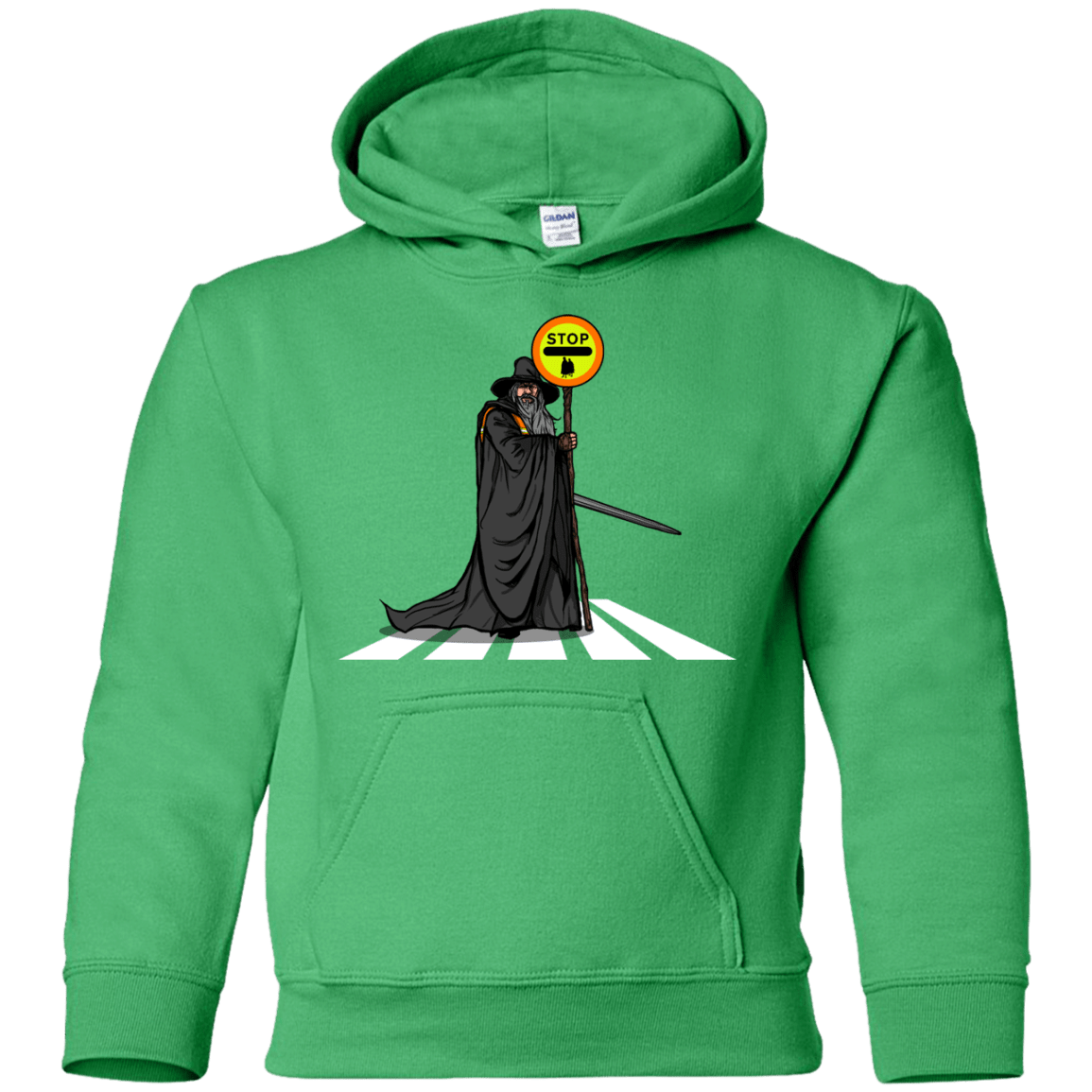 Sweatshirts Irish Green / YS Hobbit Crossing Youth Hoodie