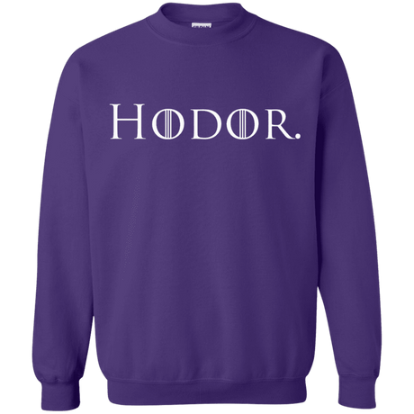 Sweatshirts Purple / S Hodor. Crewneck Sweatshirt