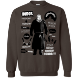 Sweatshirts Dark Chocolate / Small Hodor Famous Quotes Crewneck Sweatshirt