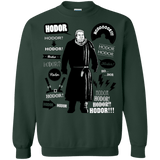 Sweatshirts Forest Green / Small Hodor Famous Quotes Crewneck Sweatshirt