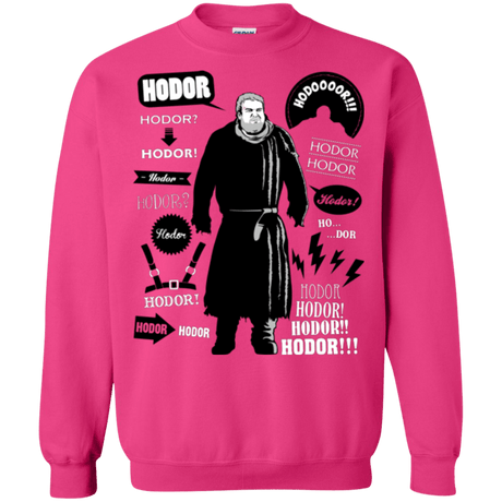 Sweatshirts Heliconia / Small Hodor Famous Quotes Crewneck Sweatshirt