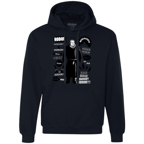 Sweatshirts Navy / Small Hodor Famous Quotes Premium Fleece Hoodie