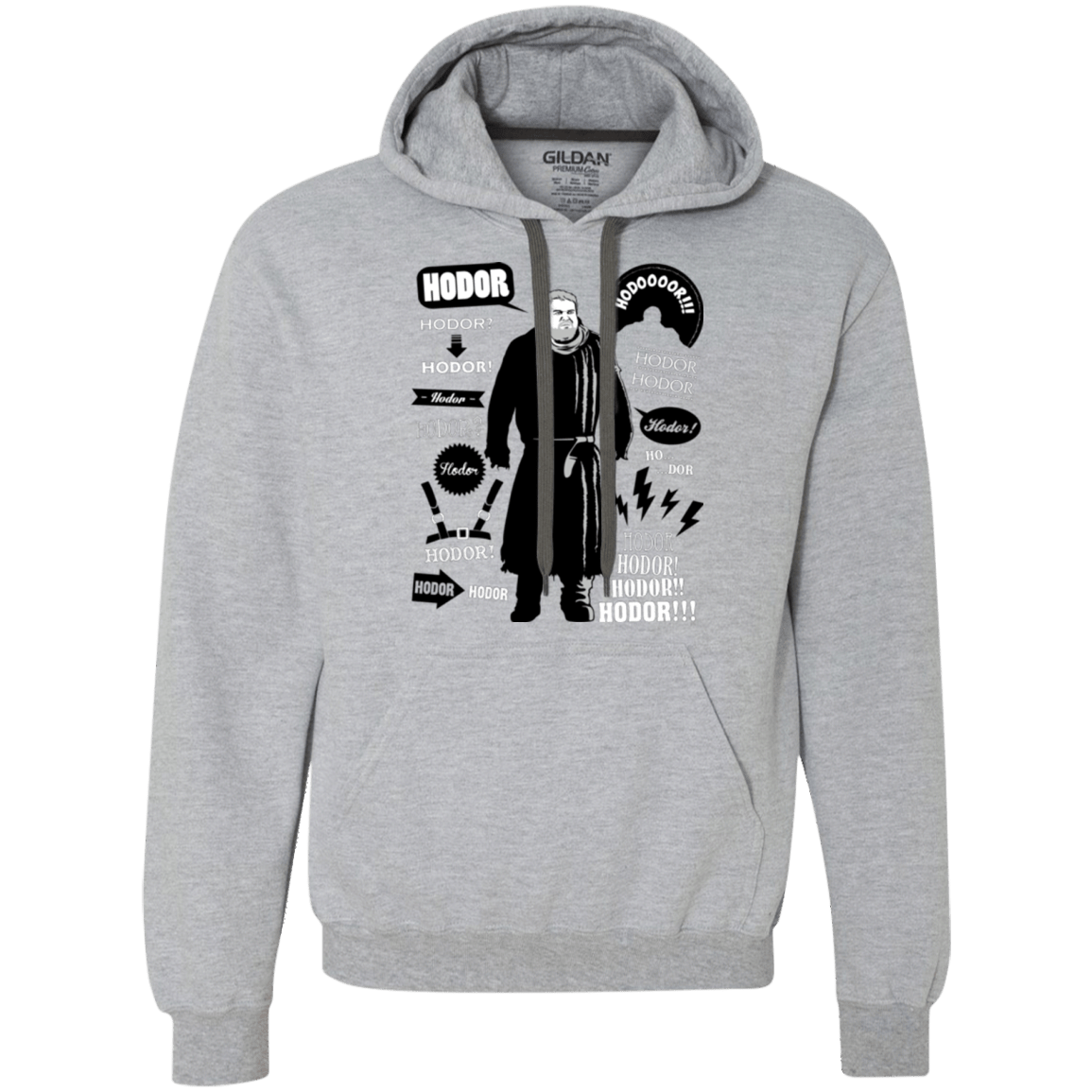 Sweatshirts Sport Grey / Small Hodor Famous Quotes Premium Fleece Hoodie