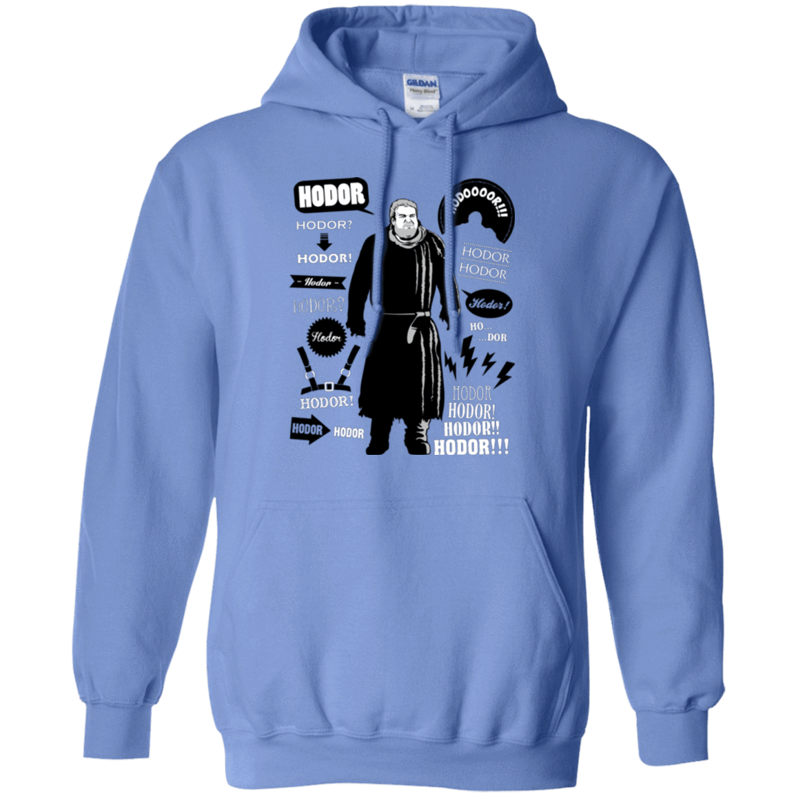 Sweatshirts Carolina Blue / Small Hodor Famous Quotes Pullover Hoodie