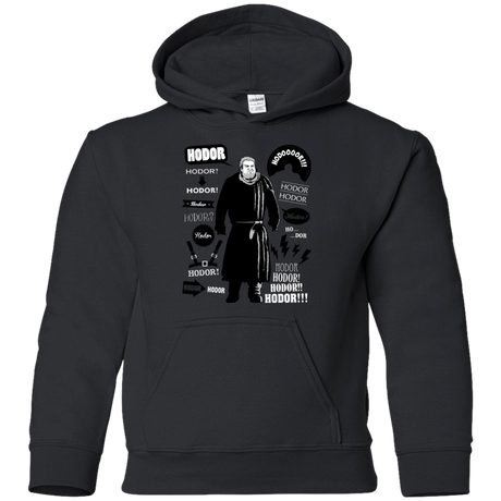 Sweatshirts Black / YS Hodor Famous Quotes Youth Hoodie