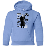 Sweatshirts Carolina Blue / YS Hodor Famous Quotes Youth Hoodie