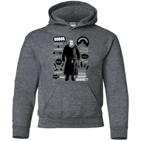Sweatshirts Dark Heather / YS Hodor Famous Quotes Youth Hoodie