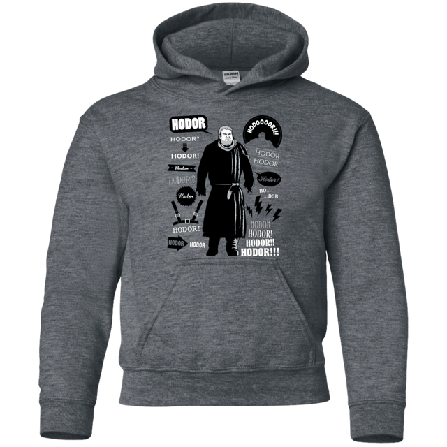 Sweatshirts Dark Heather / YS Hodor Famous Quotes Youth Hoodie