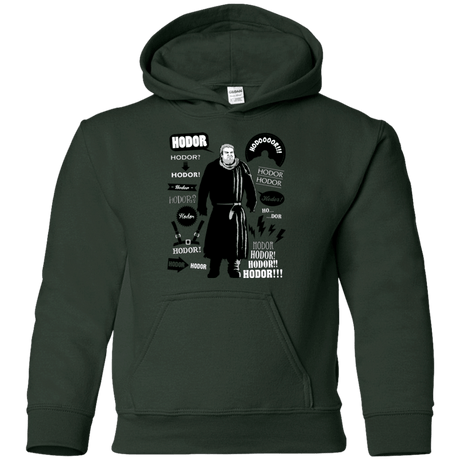 Sweatshirts Forest Green / YS Hodor Famous Quotes Youth Hoodie