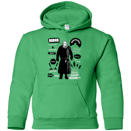 Sweatshirts Irish Green / YS Hodor Famous Quotes Youth Hoodie