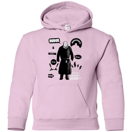 Sweatshirts Light Pink / YS Hodor Famous Quotes Youth Hoodie