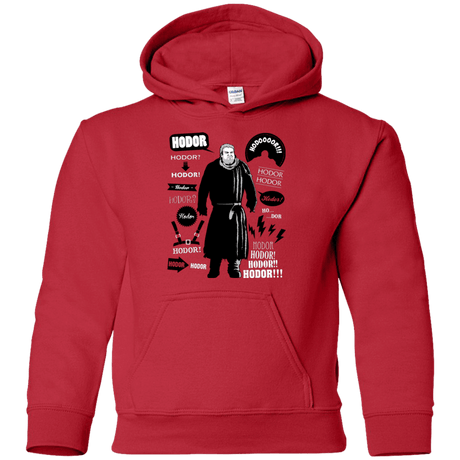 Sweatshirts Red / YS Hodor Famous Quotes Youth Hoodie