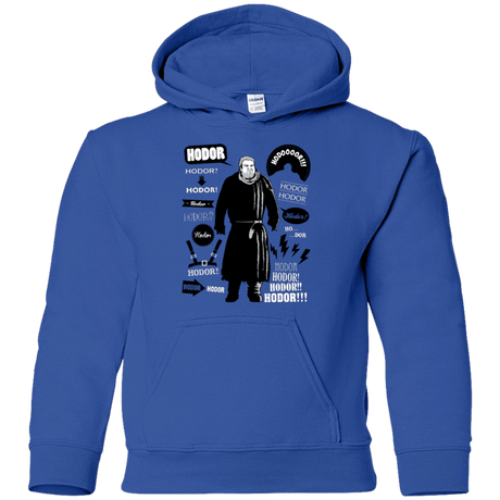 Sweatshirts Royal / YS Hodor Famous Quotes Youth Hoodie