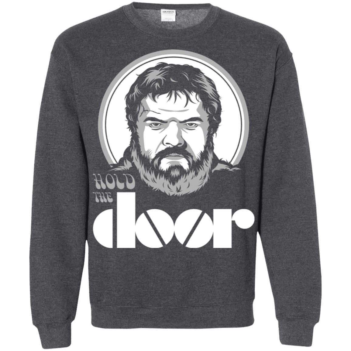 Sweatshirts Dark Heather / S Hold the Doors Crewneck Sweatshirt