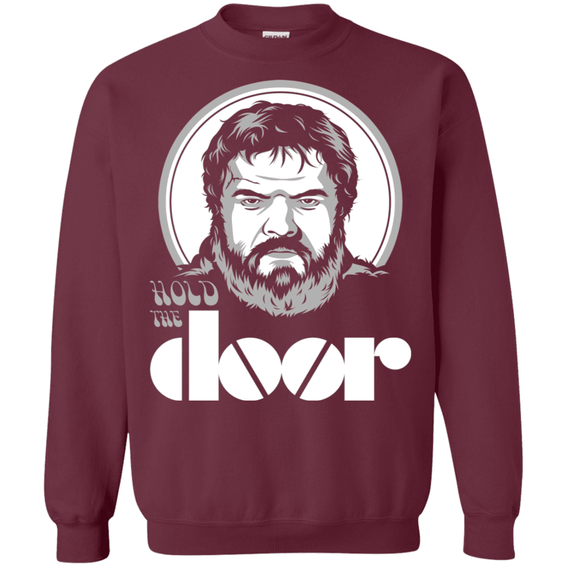 Sweatshirts Maroon / S Hold the Doors Crewneck Sweatshirt