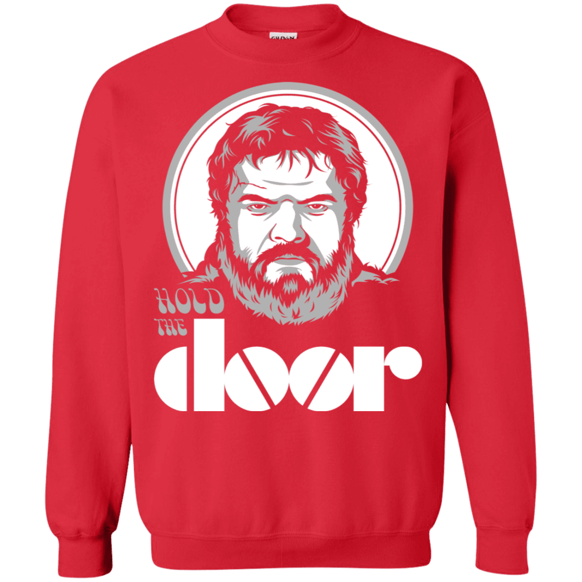 Sweatshirts Red / S Hold the Doors Crewneck Sweatshirt