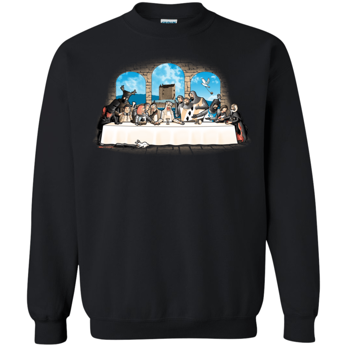 Sweatshirts Black / S Holy Grail Dinner Crewneck Sweatshirt