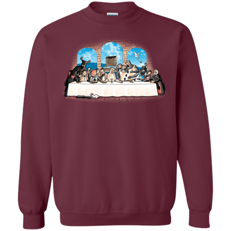 Sweatshirts Maroon / S Holy Grail Dinner Crewneck Sweatshirt