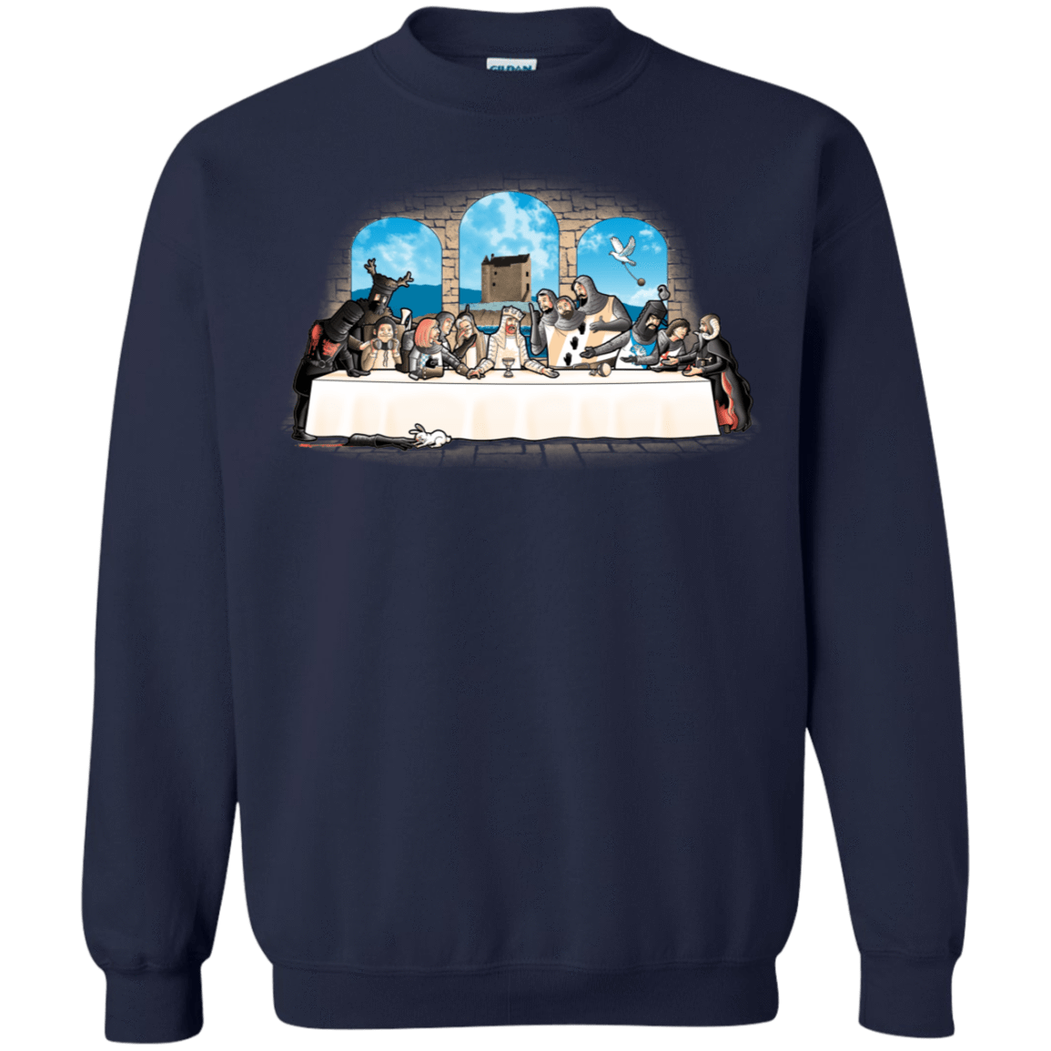 Sweatshirts Navy / S Holy Grail Dinner Crewneck Sweatshirt