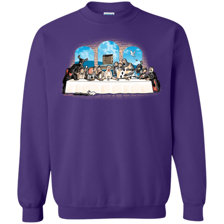 Sweatshirts Purple / S Holy Grail Dinner Crewneck Sweatshirt