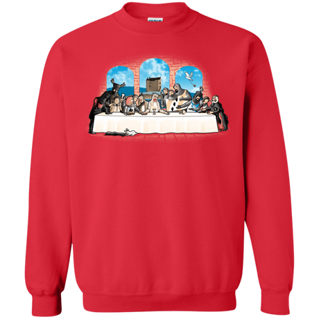 Sweatshirts Red / S Holy Grail Dinner Crewneck Sweatshirt