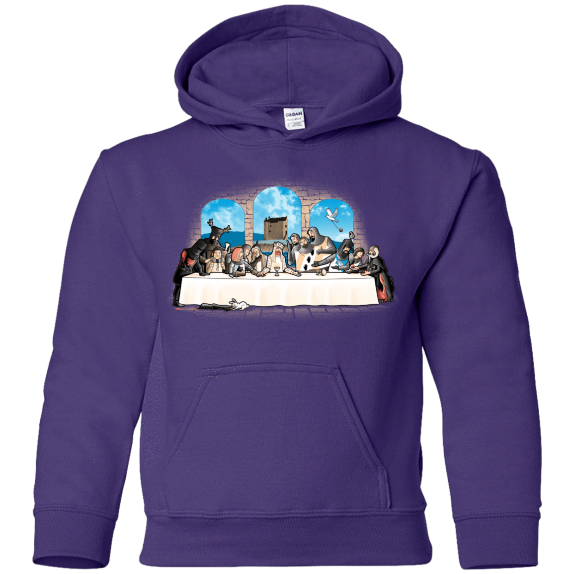 Sweatshirts Purple / YS Holy Grail Dinner Youth Hoodie