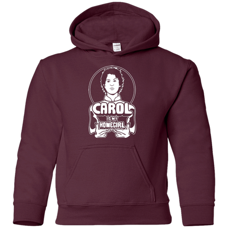 Sweatshirts Maroon / YS Homegirl Carol Youth Hoodie