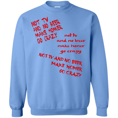 Sweatshirts Carolina Blue / S HOMER CRAZY Crewneck Sweatshirt