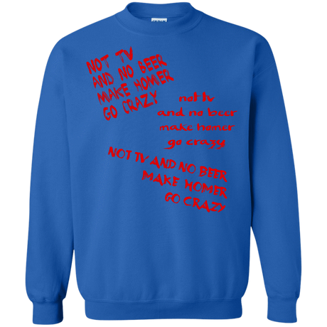 Sweatshirts Royal / S HOMER CRAZY Crewneck Sweatshirt