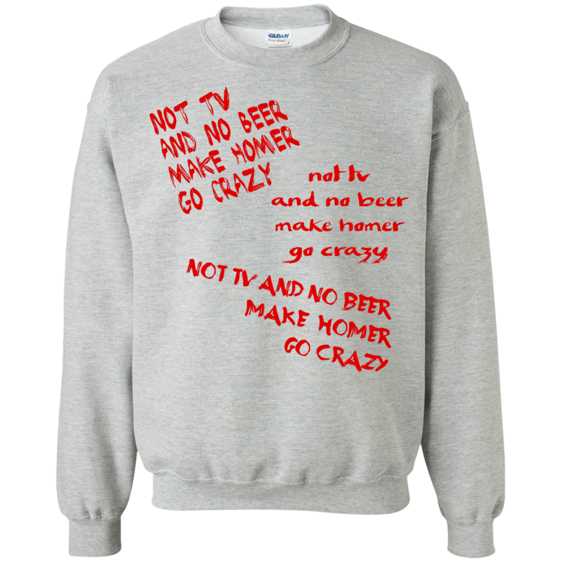 Sweatshirts Sport Grey / S HOMER CRAZY Crewneck Sweatshirt