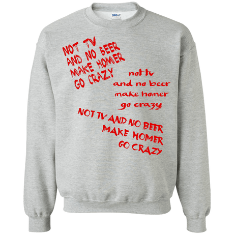 Sweatshirts Sport Grey / S HOMER CRAZY Crewneck Sweatshirt