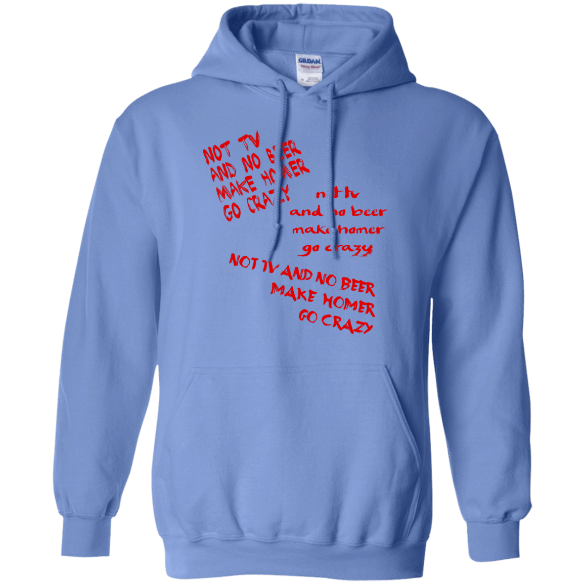 Sweatshirts Carolina Blue / S HOMER CRAZY Pullover Hoodie