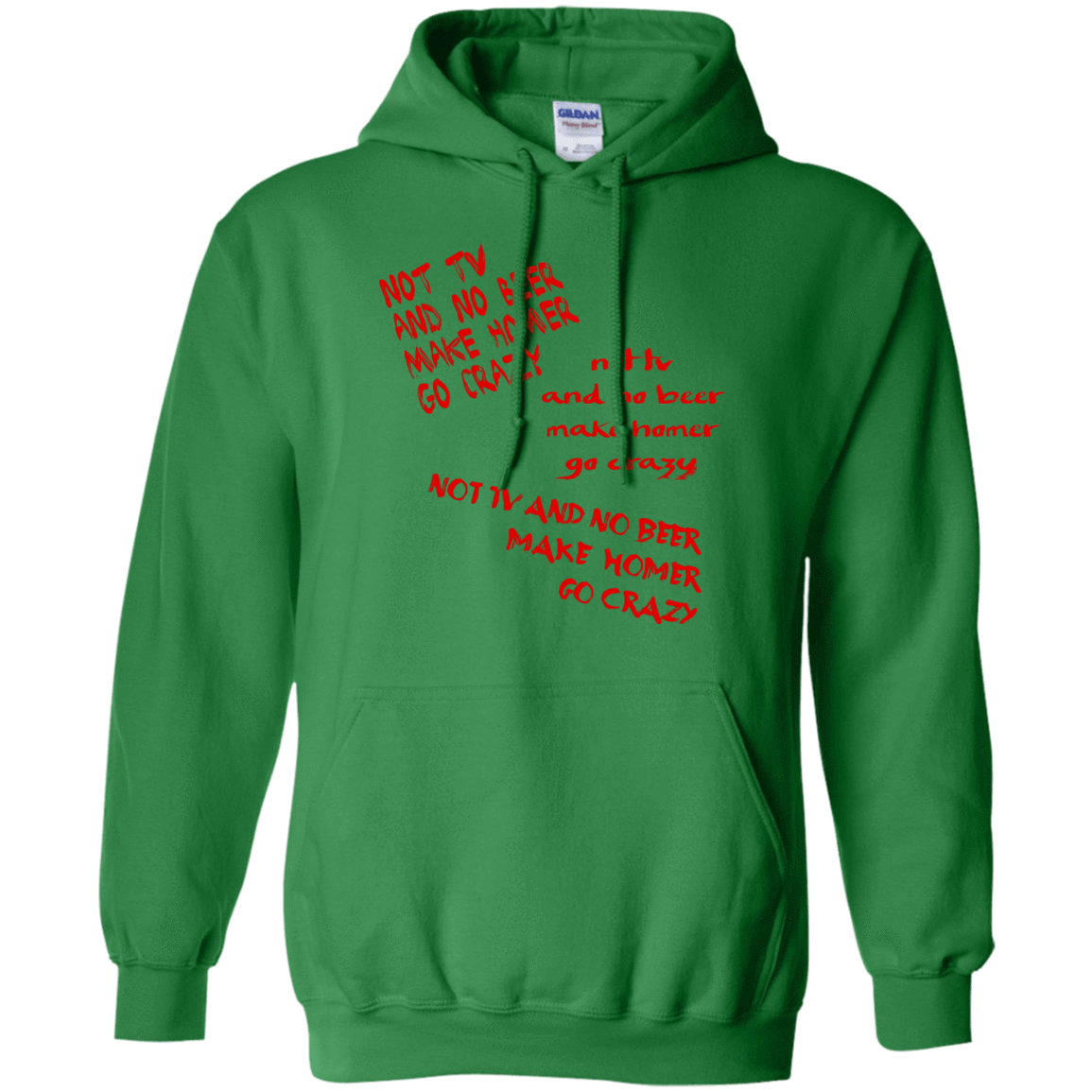 Sweatshirts Irish Green / S HOMER CRAZY Pullover Hoodie