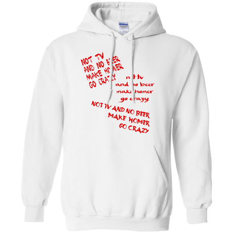 Sweatshirts White / S HOMER CRAZY Pullover Hoodie